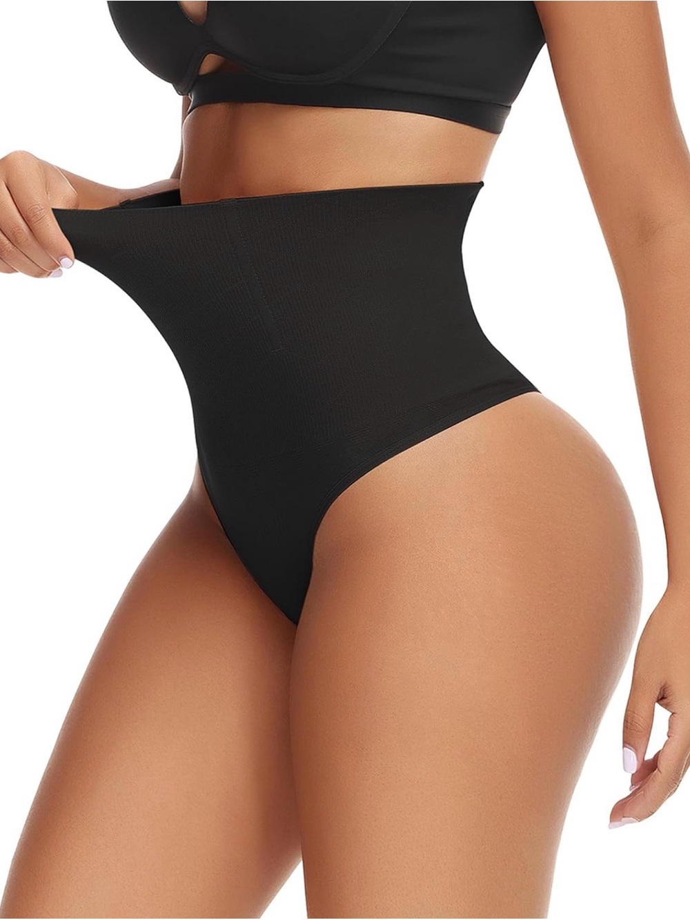 Brand New Under Where High-Waisted Seamless Thongs with Tummy Control
